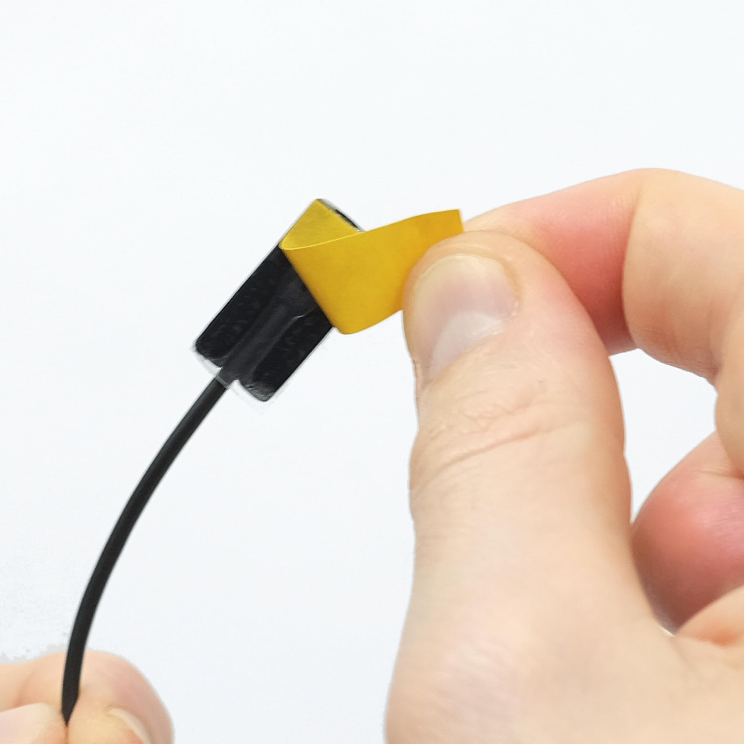 URSA MiniMount. Slim, Low-Profile and Made from Hardened Plastic. Hand-Finished for Smoothness. Includes 5x Hypoallergenic MiniMount Stickies (Black, Sennheiser MKE2)