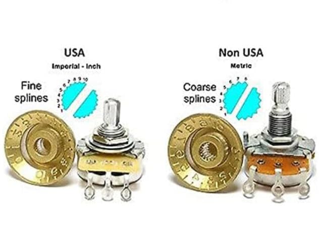 KAISH 4X Black with Gold Cap LP Guitar Witch Hat Knobs Top Hat Knob for Epi Les Paul SG