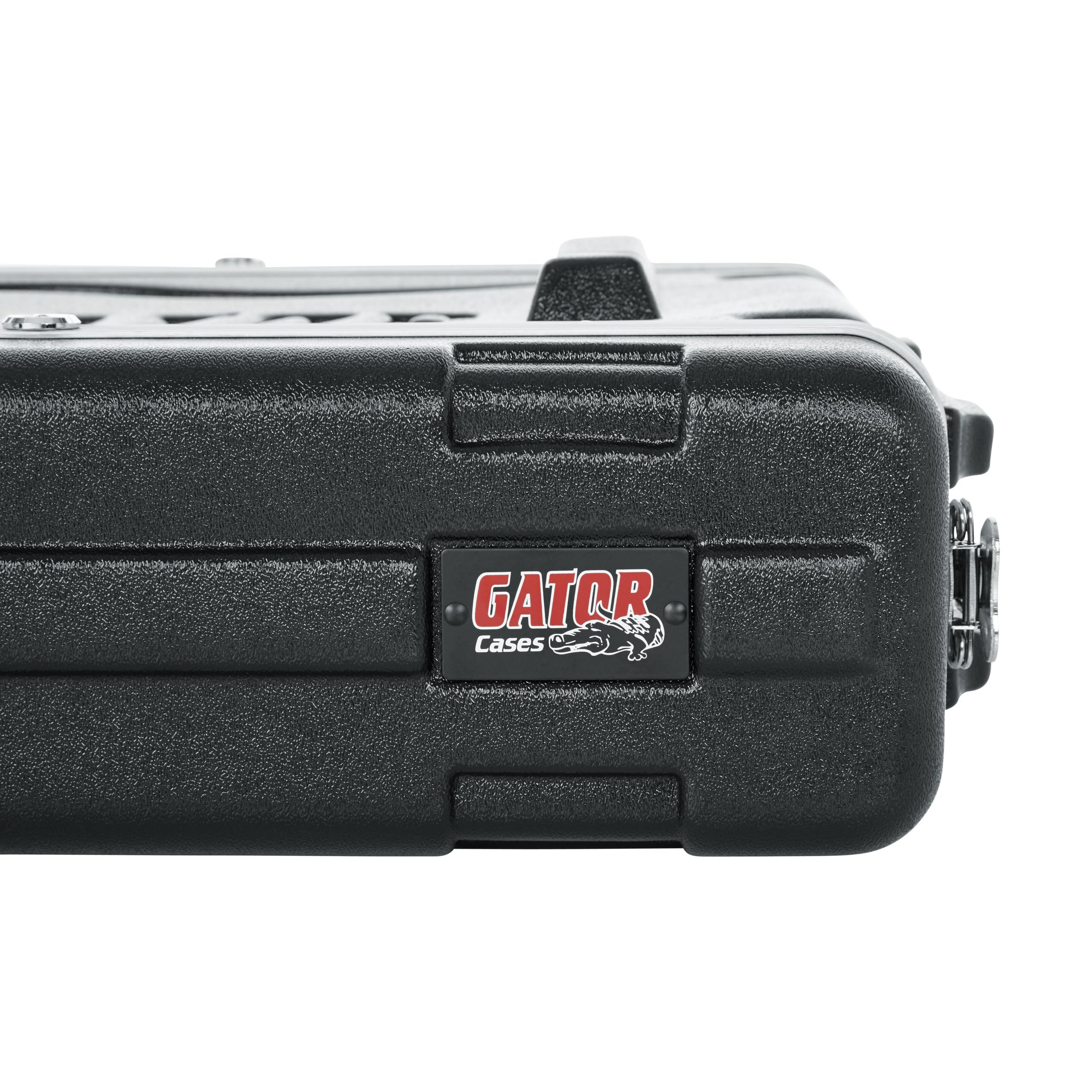 Gator Cases Soundcheck Series Lightweight Molded 2U Rack Case with Heavy Duty Latches, Standard 19.25′ Depth (GR-2L)