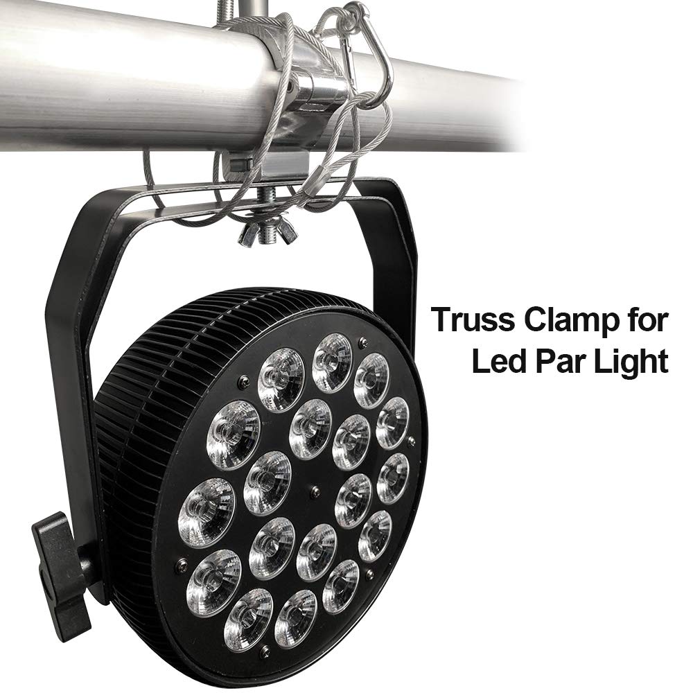 WorldLite Truss Clamps 2 Inch, 8 Pack Premium Stage Lighting O Clamps