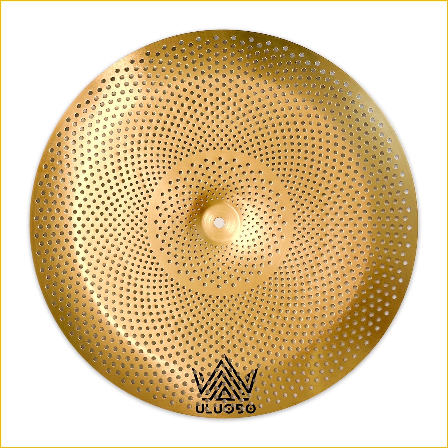 ULUOBO 18 inches Low Volume China Cymbal for Drum Quiet Practice (Gold, 18 inch-CN)