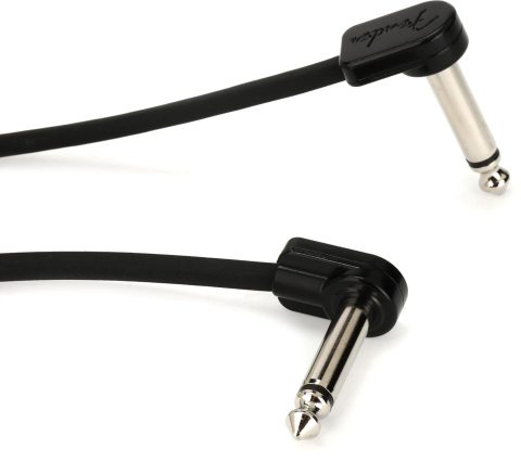 Fender Blockchain Patch Cable Kit – Right Angle to Right Angle – Small, Black