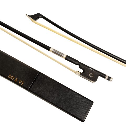 MI&VI CB-720 Classic Carbon Fiber Cello Bow (Full Size 4/4) with Case Included | Ebony Frog | Well Balanced | Mongolian Horse Hair – MIVI Music