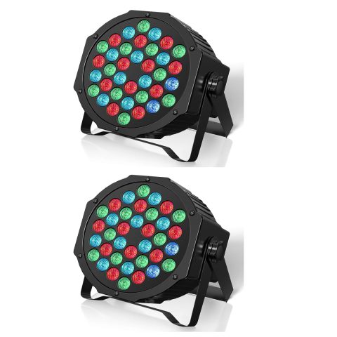 HOLDLAMP Rechargeable Par Lights 36W RGB Battery Powered, Wireless LED Par Lights DJ Uplights Sound Activated& Remote Control for Wedding Events Club Party Church Stage Lighting, 10 Pack