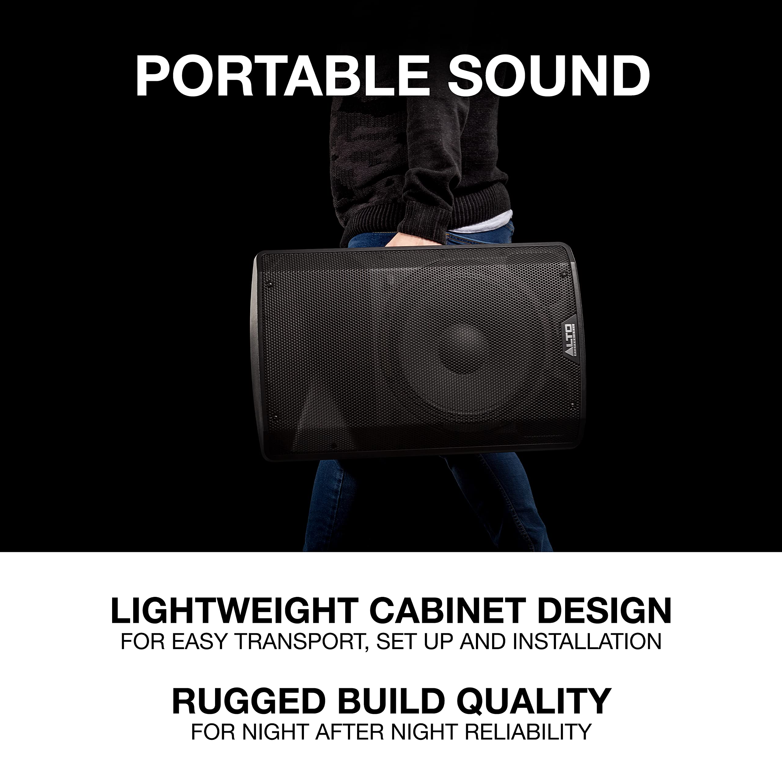 ALTO TX312 700W Powered DJ Speakers, PA System with 12″ 2 Way, Signal Limiting and Switchable Mic Line Preamp and XLR In/Out