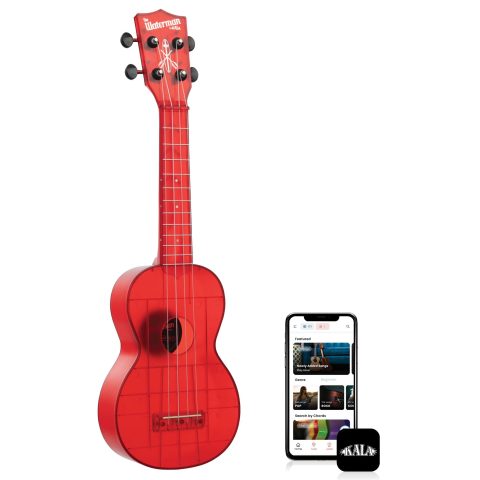 Kala KA-WMT Soprano Waterman Ukulele – Maritime Red Transparent