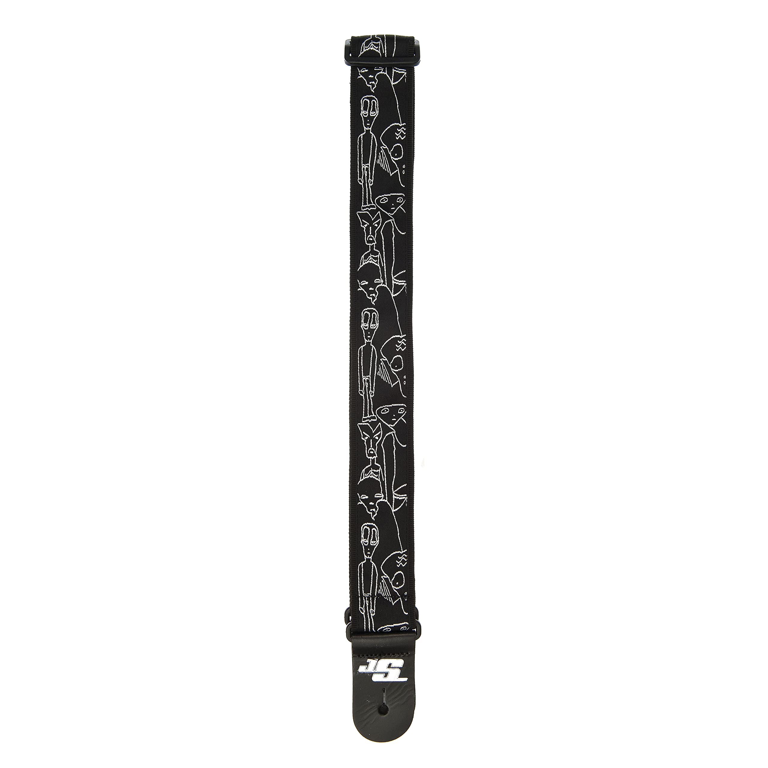 D’Addario 50JS05 50MM Js Strap, Silver Sketches ()