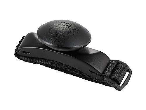 Meinl Percussion Foot Shaker with Strap-NOT MADE IN CHINA-Ideal for Cajon Players, Guitarists and Singer/Songwriters, 2-YEAR WARRANTY, (FS-BK)