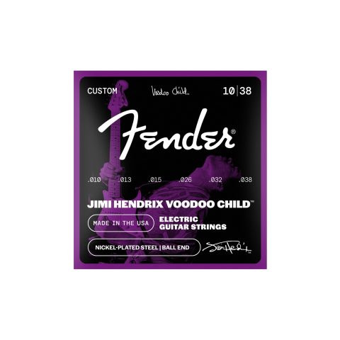 Fender Hendrix Voodoo Child Electric Guitar Strings, Nickel Plated Steel, Ball End .010-.038