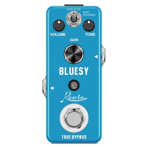 Rowin Vintage Vacuum Bluesy Guitar Effect Pedal,Electric Guitar Effect Sound Low Key Mild Clipping