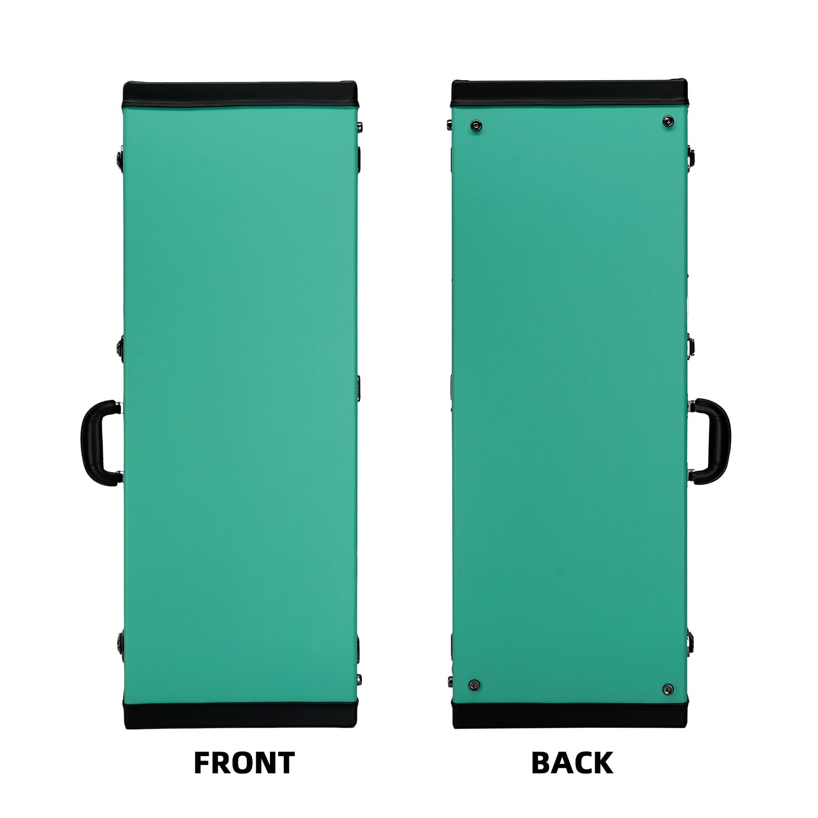 REAL MISSION Electric Guitar Case Hard, Fits Fender Strat, Tele, and Standard Guitars, Portable 4-Layer Protection Hardshell with Comfort Handle, Secure Metal Lock (Green)