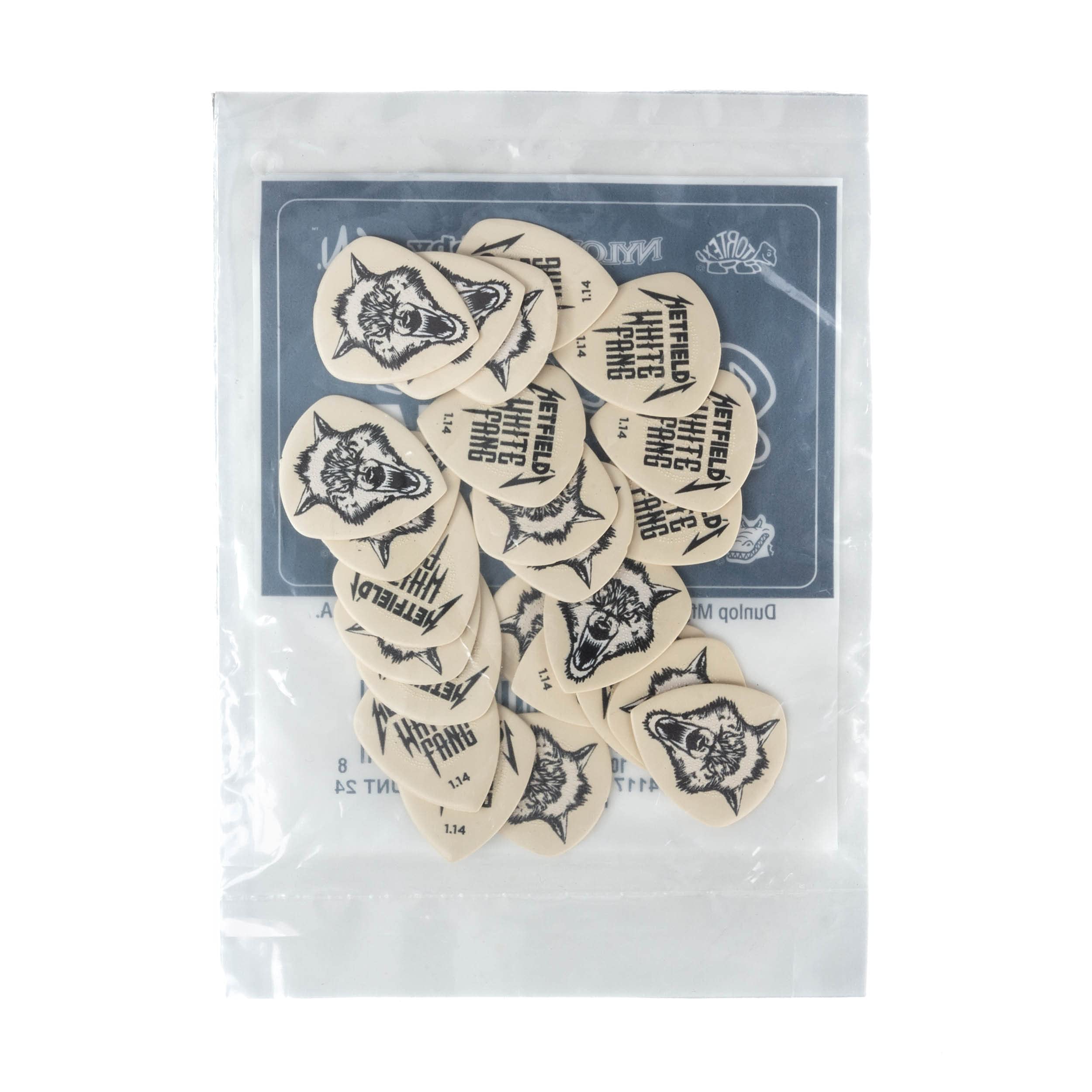 Jim Dunlop Hetfield’s White Fang™ Custom Flow® Pick 1.14MM – 24 Pack