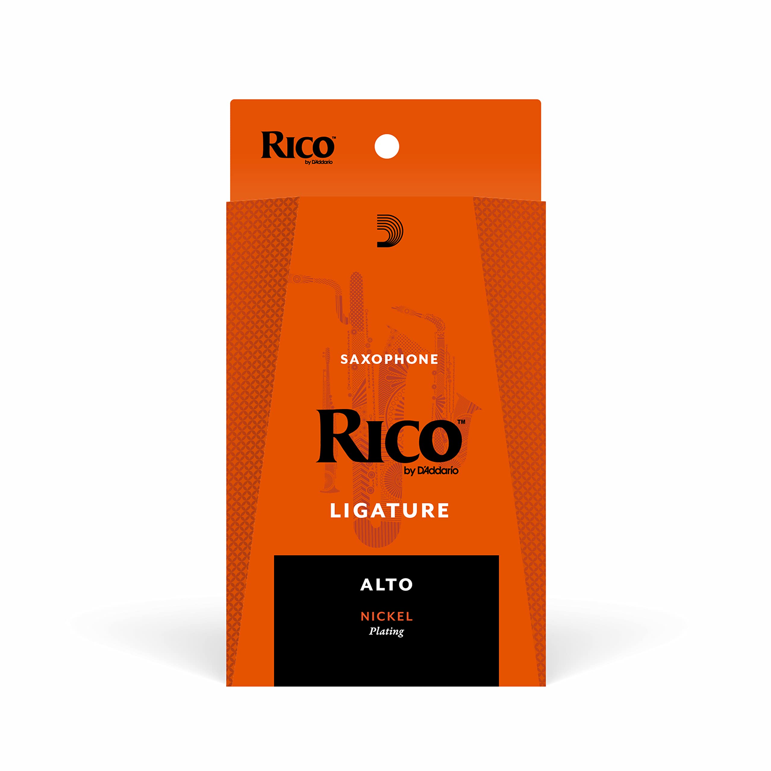 Rico Ligature & Cap, Alto Sax, Nickel Plated