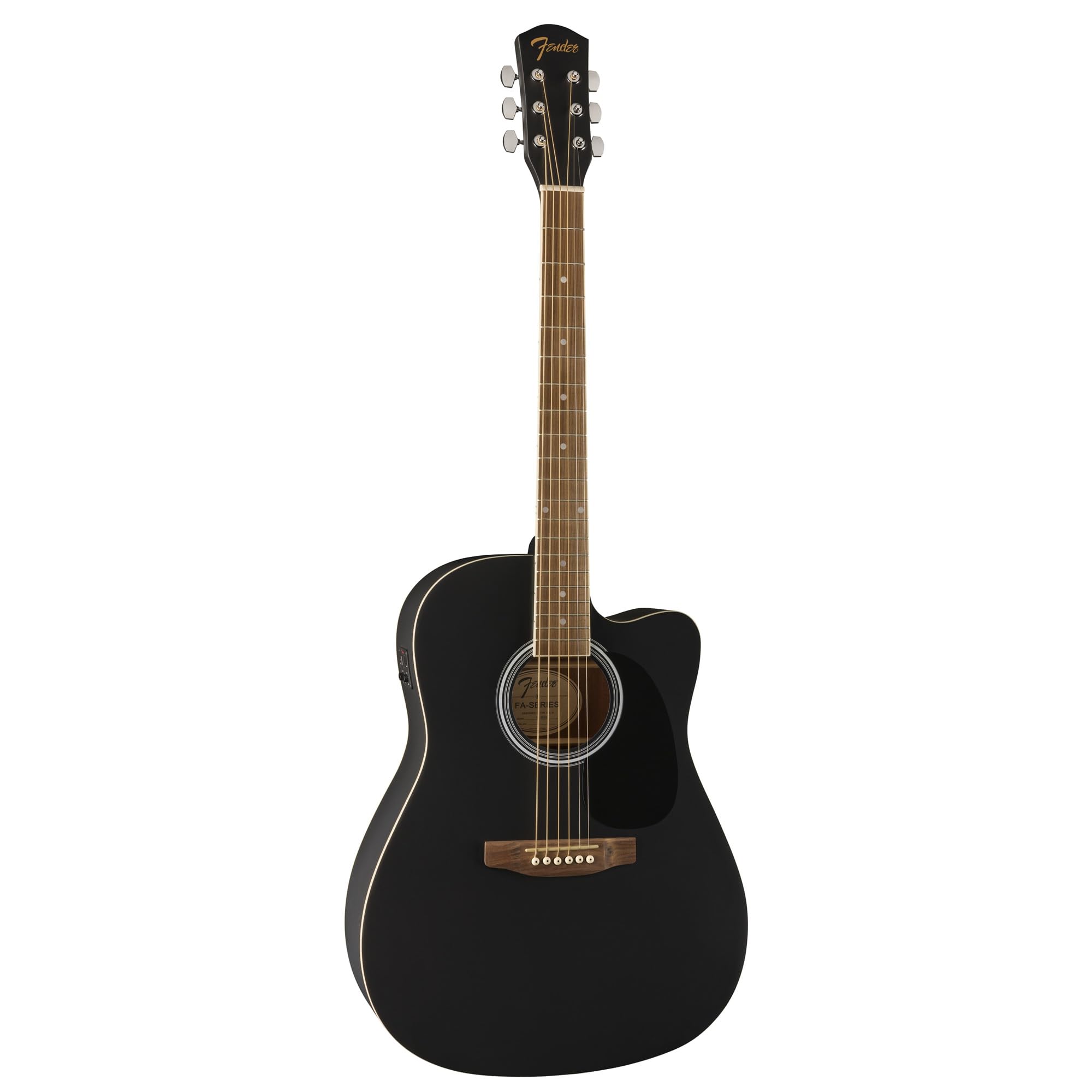 Fender FA-25CE Dreadnought Acoustic-Electric Guitar – Black