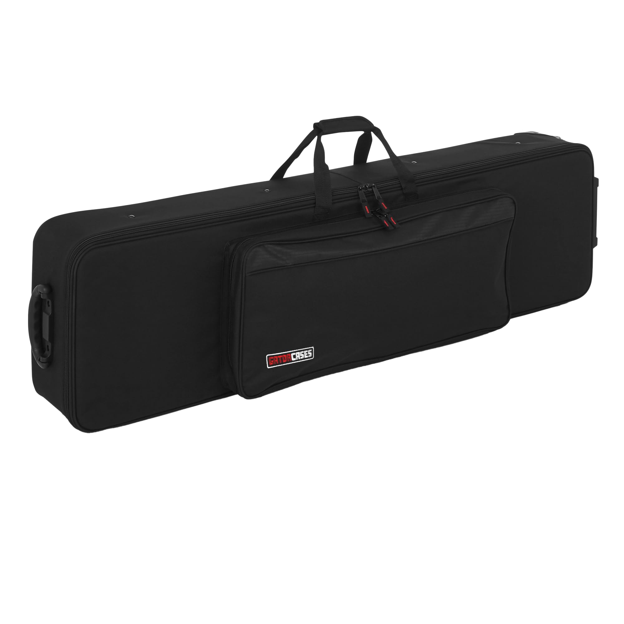 Gator Cases Lightweight Keyboard Case with Pull Handle and Wheels, Fits Slim 76-Note Keyboards (GK-76-SLIM)