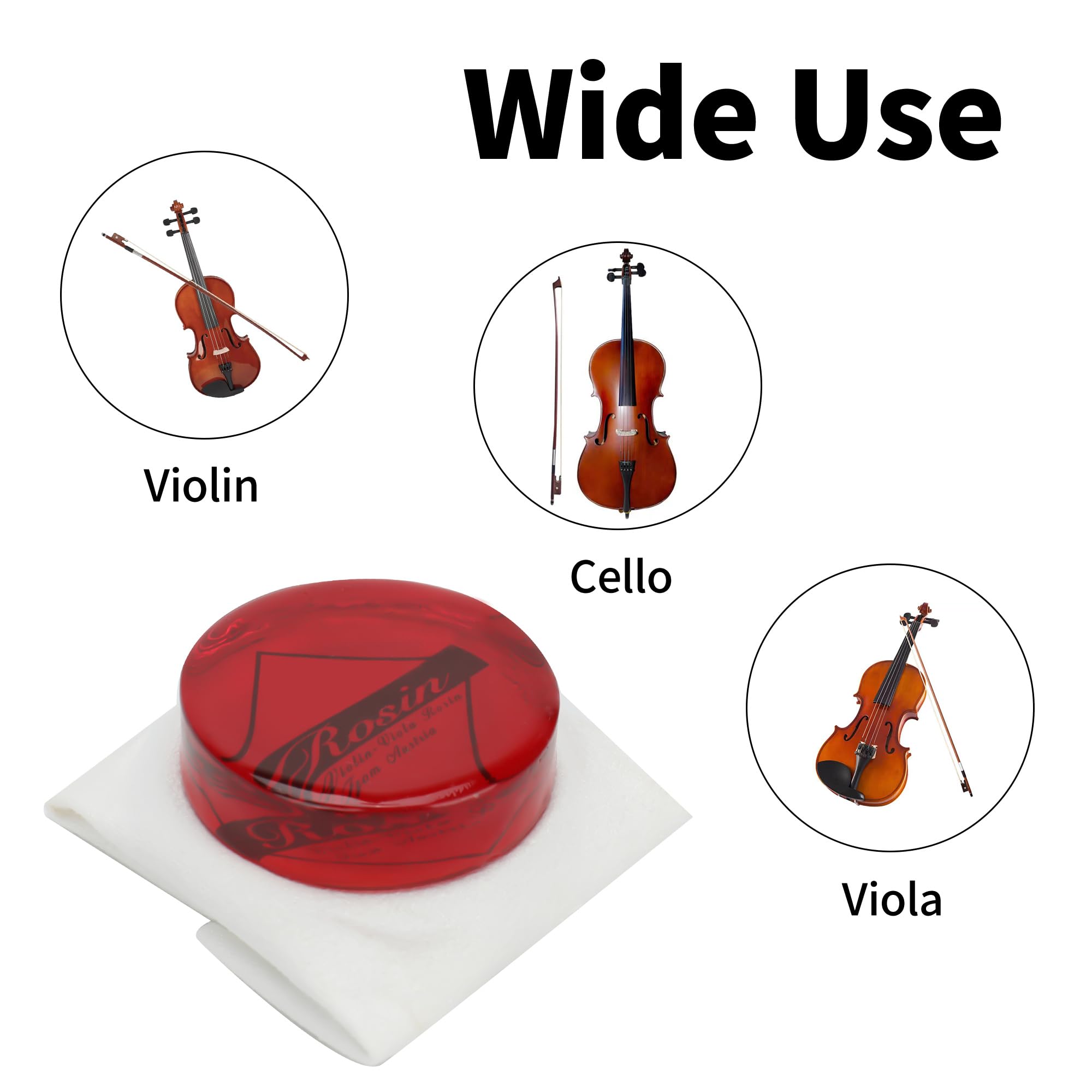 1-Pack Violin Rosin,Round Natural Rosin for Violin,Viola,Cello