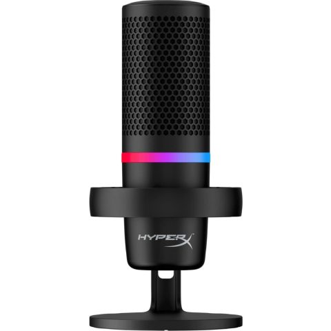 HyperX Duocast Omnidirectional USB Microphone RGB Lighting Black (Renewed)