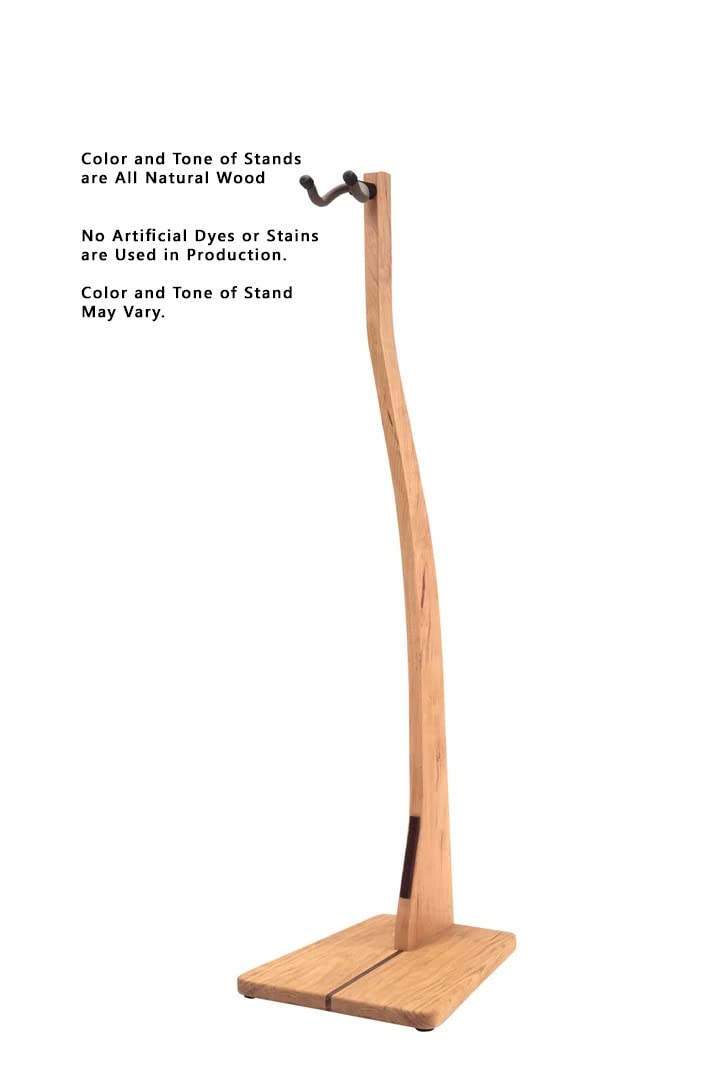 Zither Wooden Cello Stand – Handcrafted Solid Cherry Wood Floor Stands, Made in USA