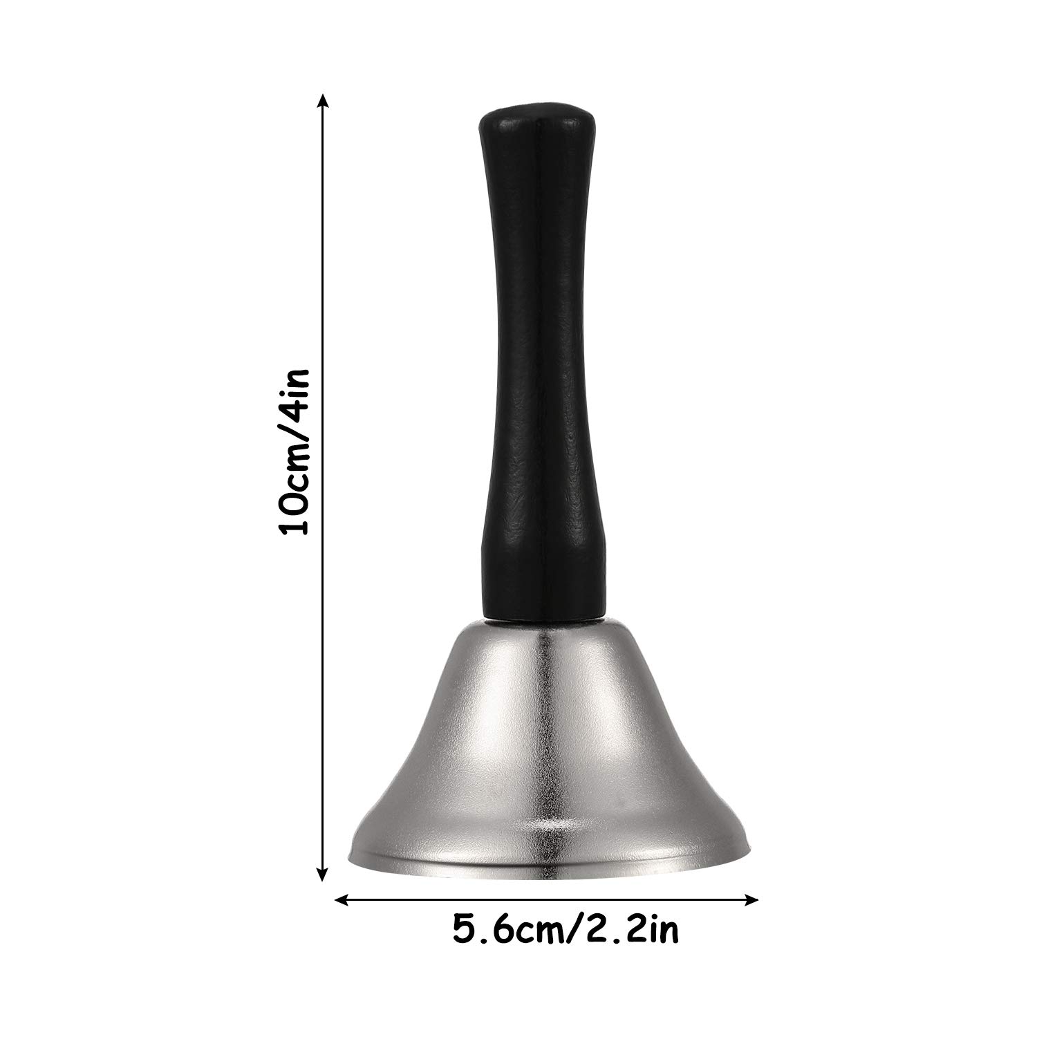 Boao 24 Pack Small Hand Bells Bulk Metal Wedding Bells, Silver