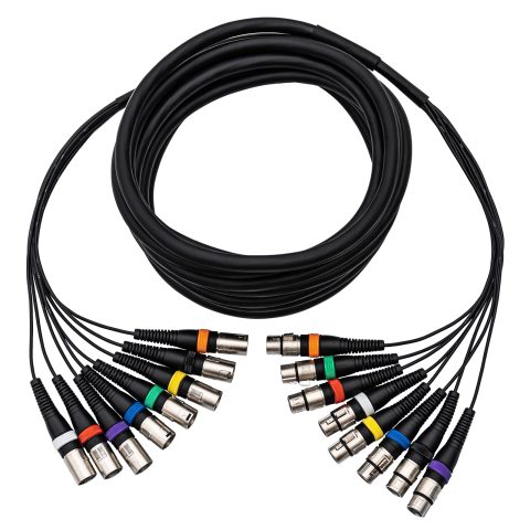 8 Channel XLR Male to Female Snake Cables, Microphone Patch Cable 15FT