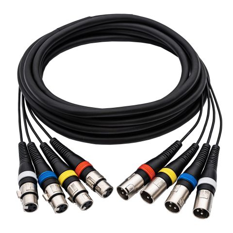 4 Channel XLR Male to Female Snake Cables, Microphone Patch Cable 20FT