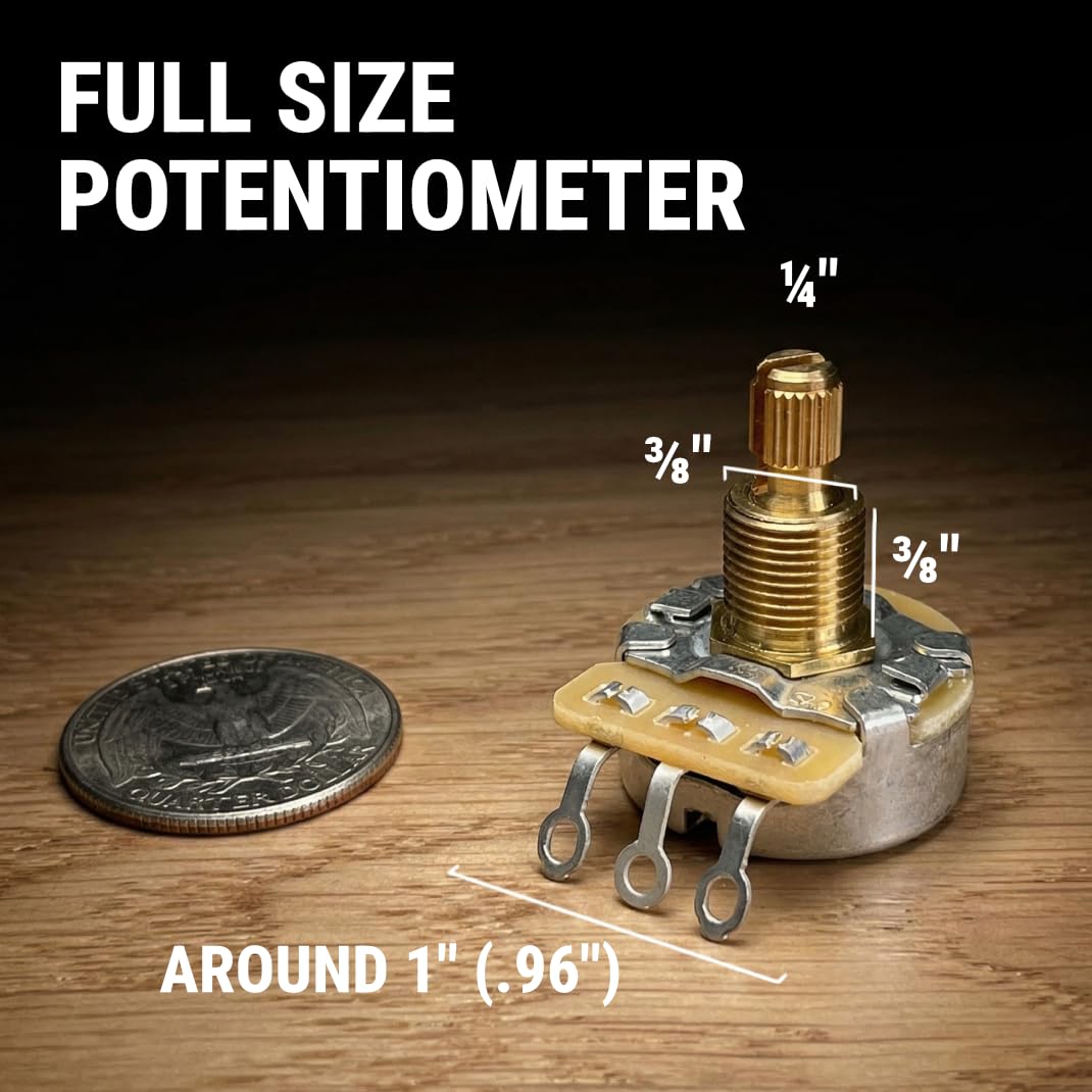 CTS TAOT CUSTOM 525K SHORT Shaft Audio Potentiometers – 5% Tolerance – Set of 4 (4X)