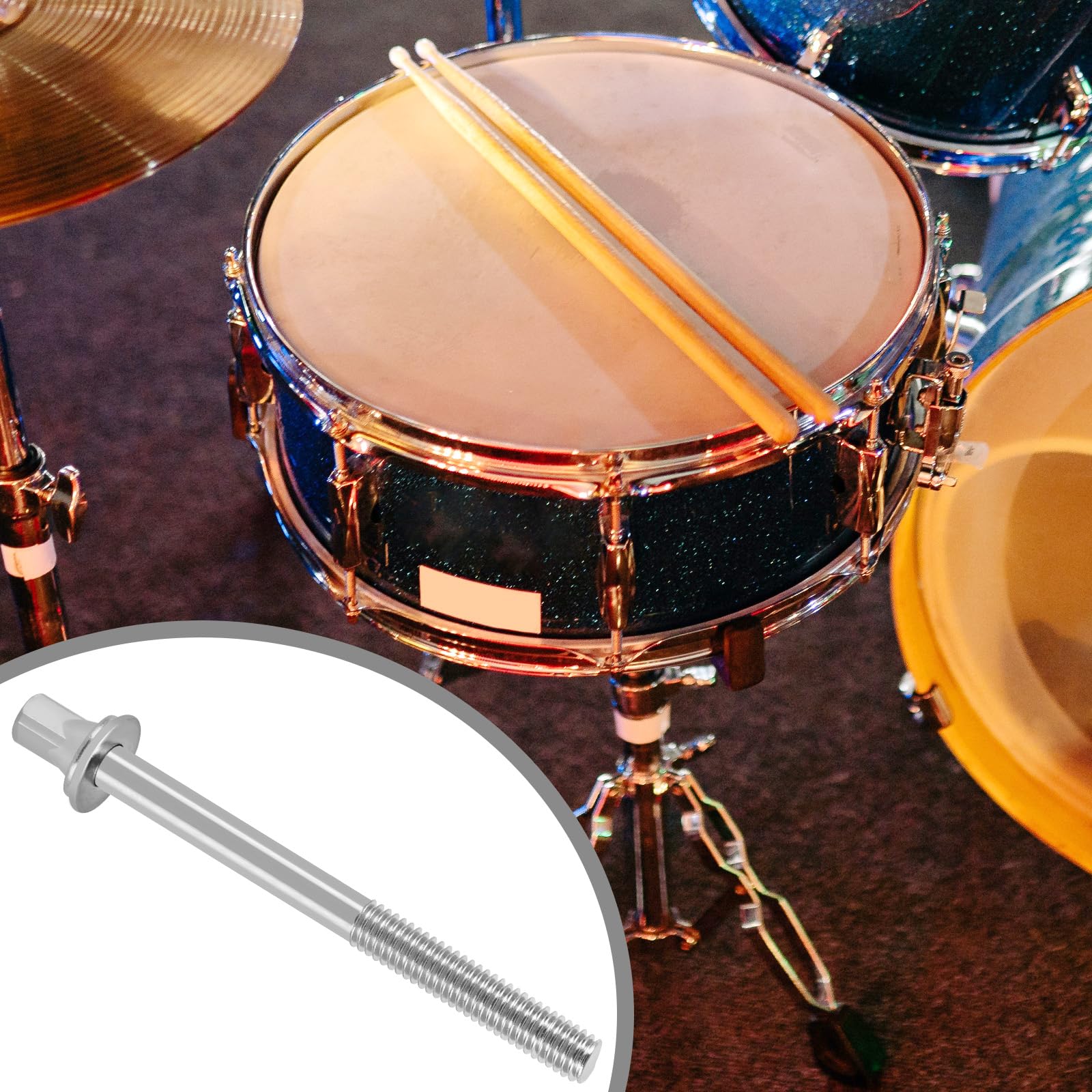 EASTROCK Drum Tension Rods Drum Screw 6 Pack M5X3 1/8 Inch