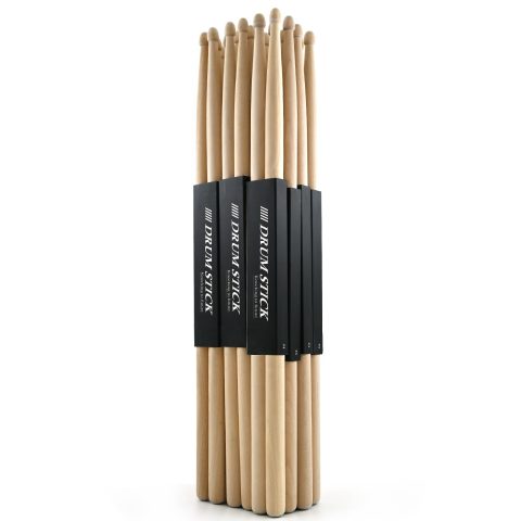 Voxlumia 12 Pair Set 5A Maple Wood Drumsticks Professional for Drummers