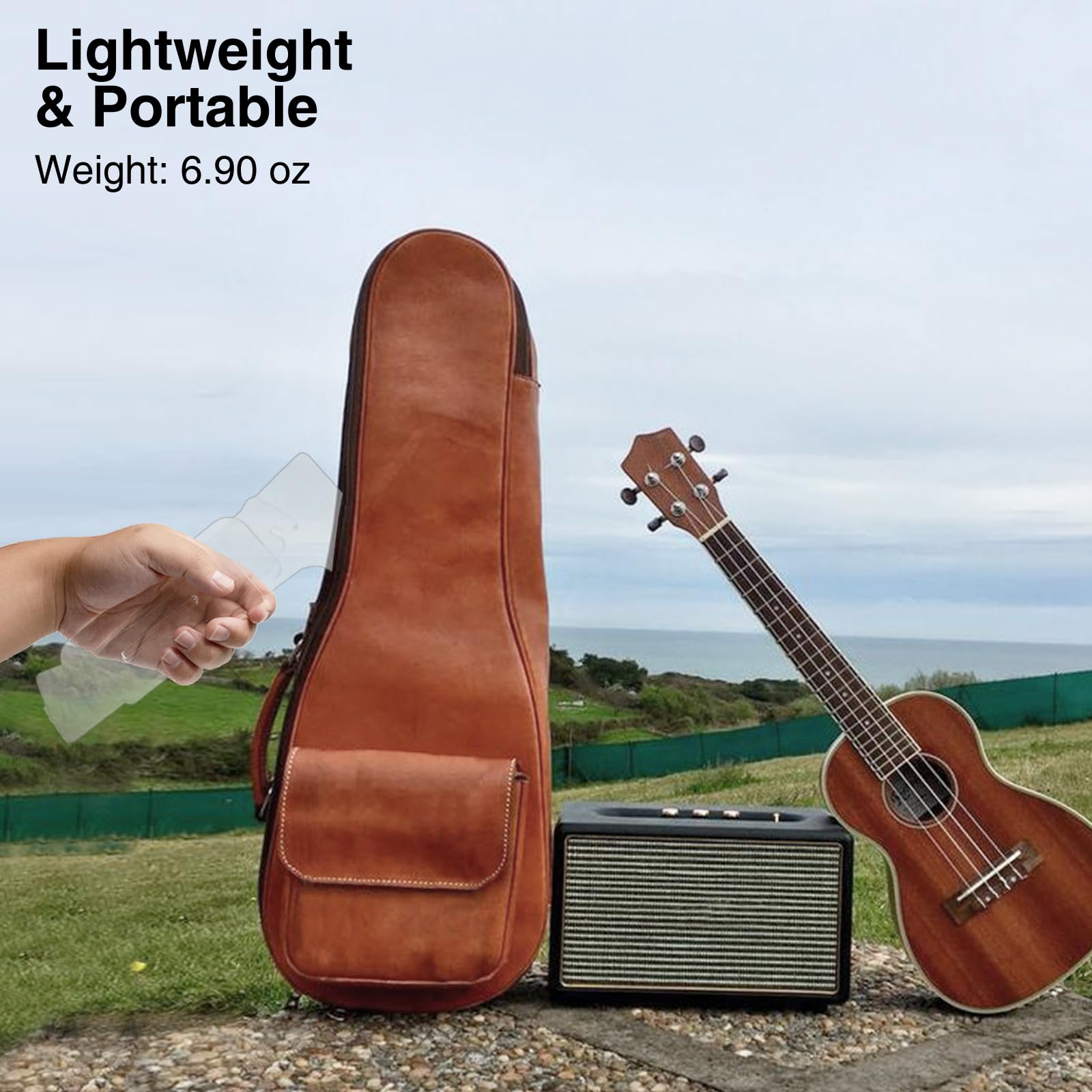 VLKAVIVA Transparent Ukulele Stand & Holder for Small Violin, Small Guitar