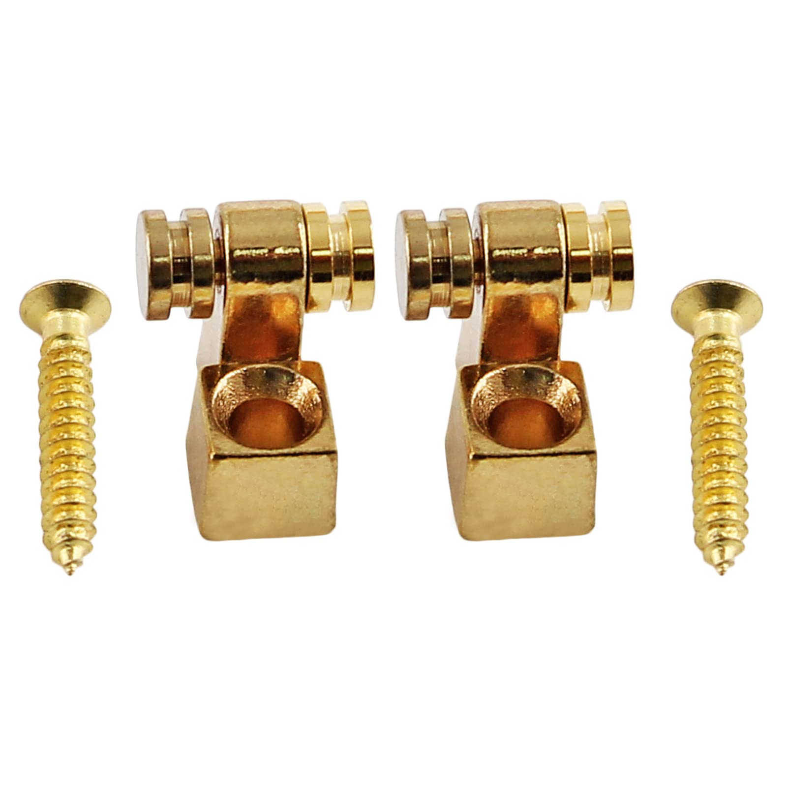 Jersvimc 2 Pcs Guitar Roller String Tree, Gold, for Tele Start