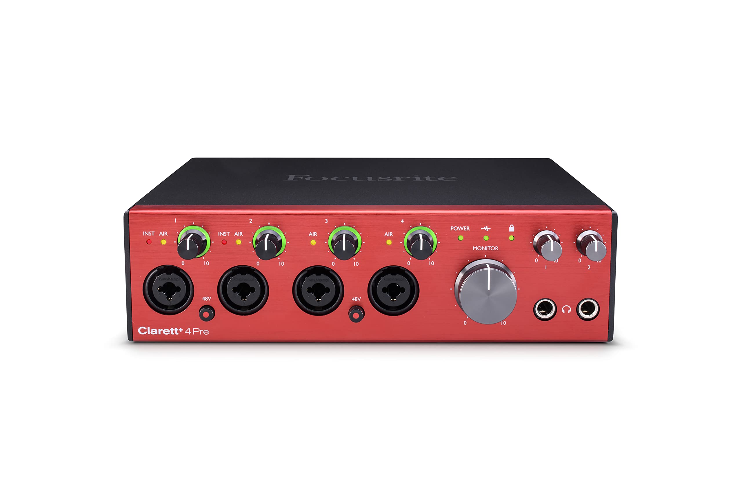 Focusrite Clarett+ 4Pre 18-In/8-Out USB-C Audio Interface