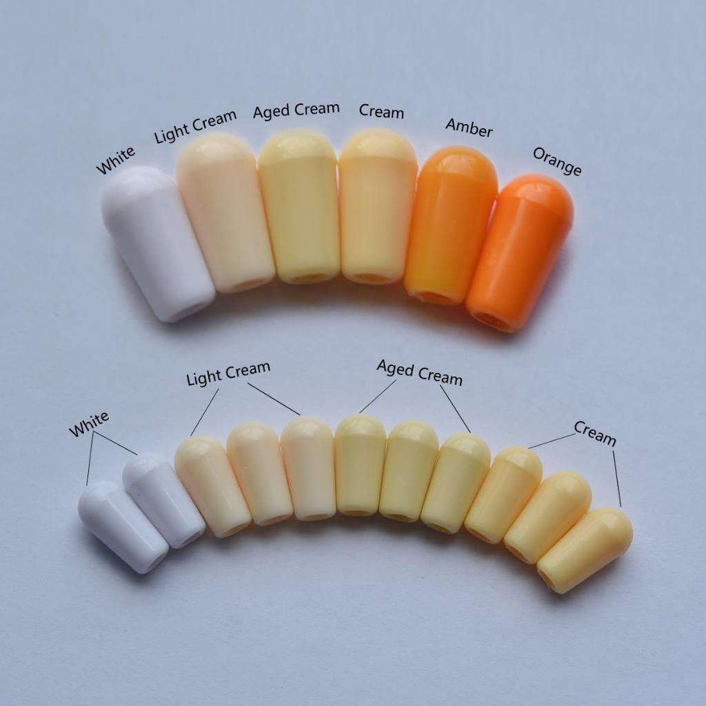 Dopro 10-Pack American #8-32 Thread 3 Way Toggle Switch Cap Switch Tip Knob for USA Les Paul Pickup Selector Switch/Switchcraft Switch Violet