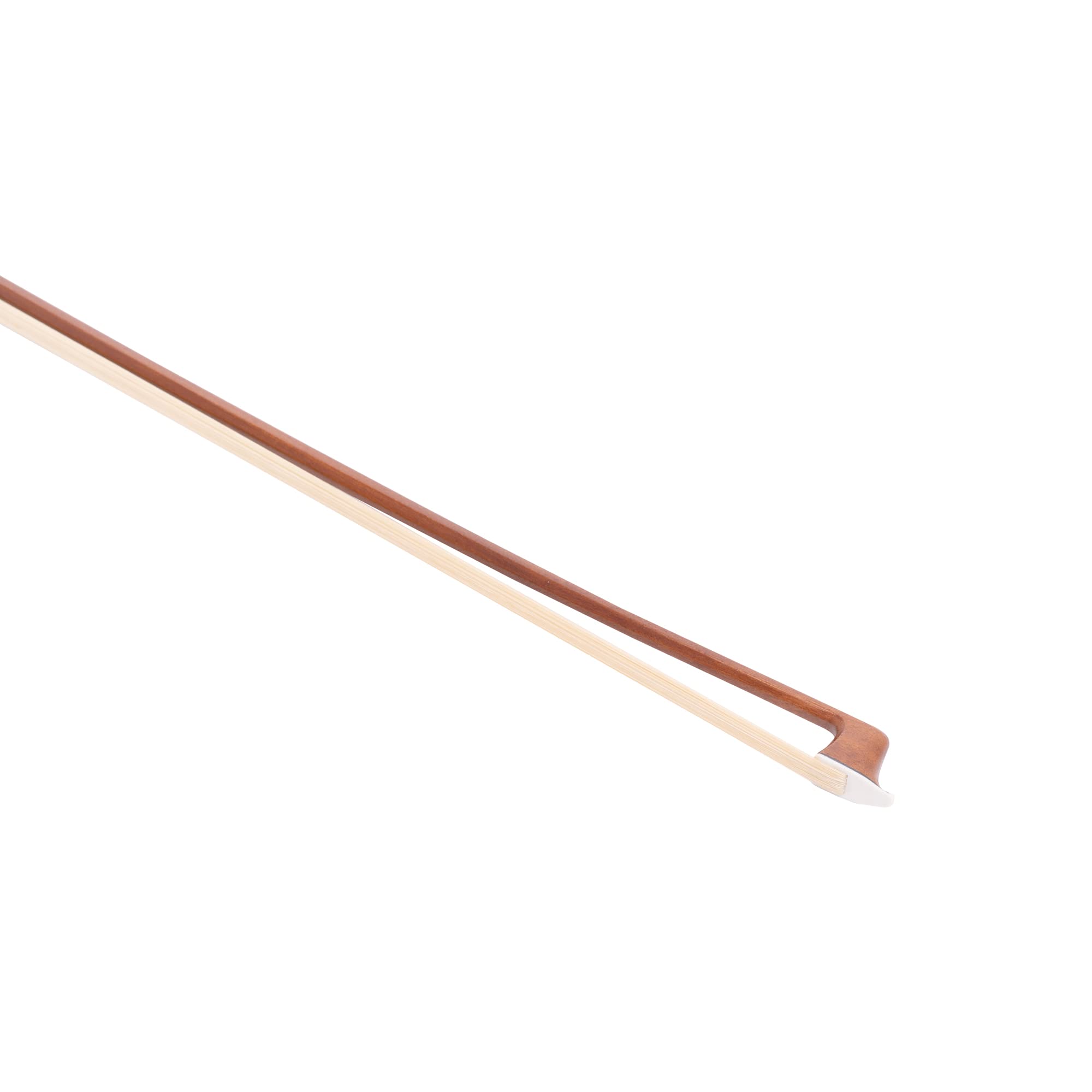 MI&VI AB-510 Brazilwood Viola Bow for 14″-17″ Violas (Full Size) with Ebony Frog | Octagonal Silver Mount | Well Balanced | Light Weight | Mongolian Horse Hair – MIVI Music