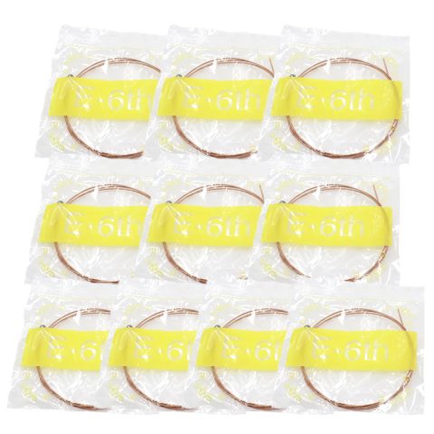 Cheerock 10-Pack Low E Single Strings Light Tension for Acoustic Guitar