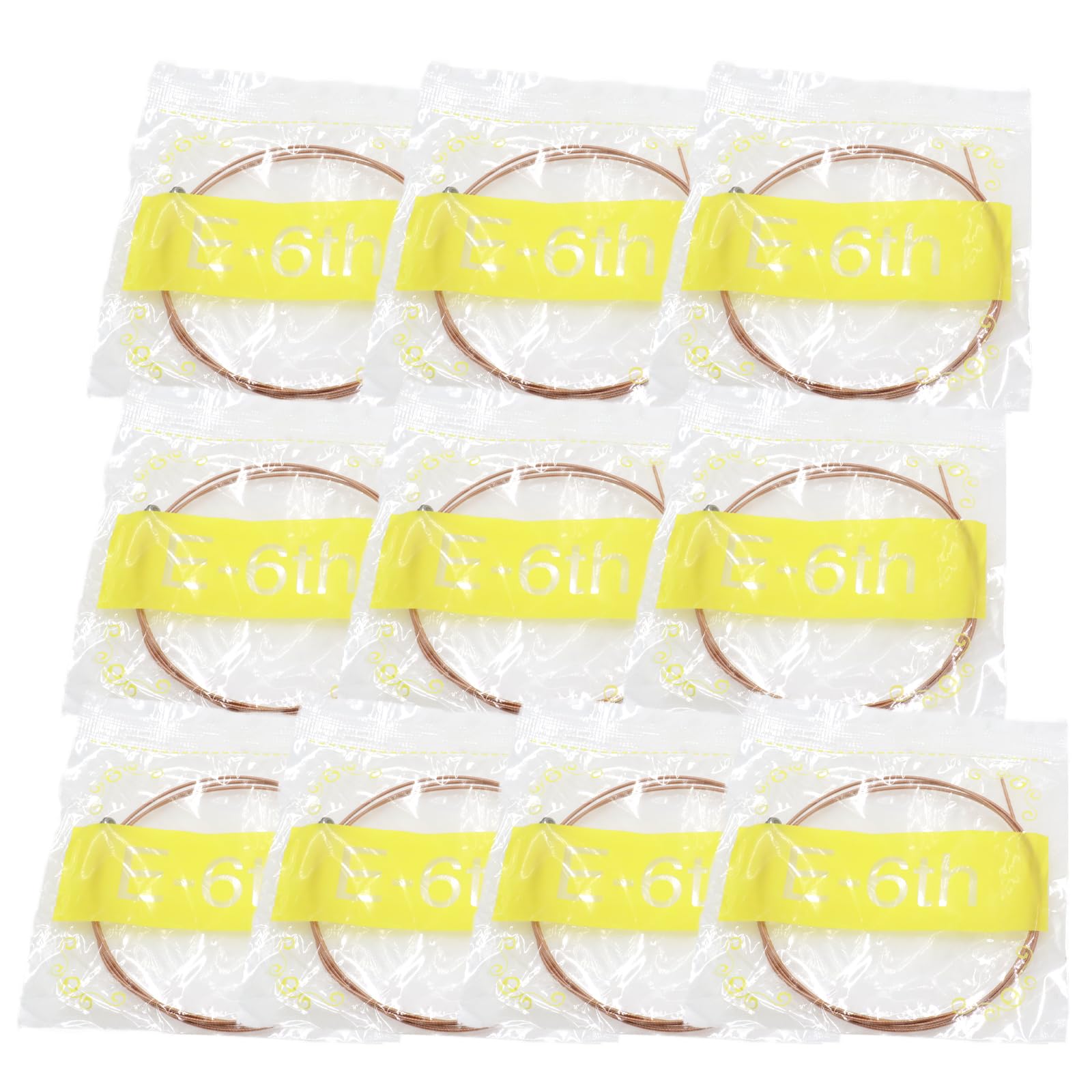 Cheerock 10-Pack Low E Single Strings Light Tension for Acoustic Guitar