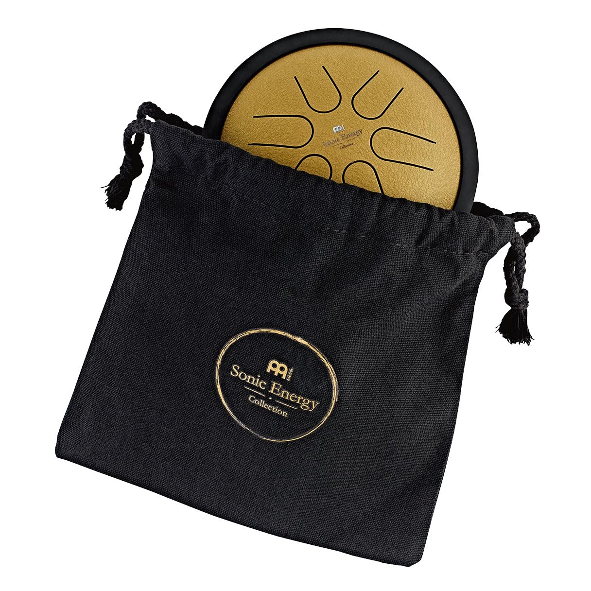 Meinl Sonic Energy Mini Steel Tongue Drum 6 Notes 6″ with Mallets, Bag — Sound Healing Instrument for Musical Education, Meditation, ASMR, Yoga