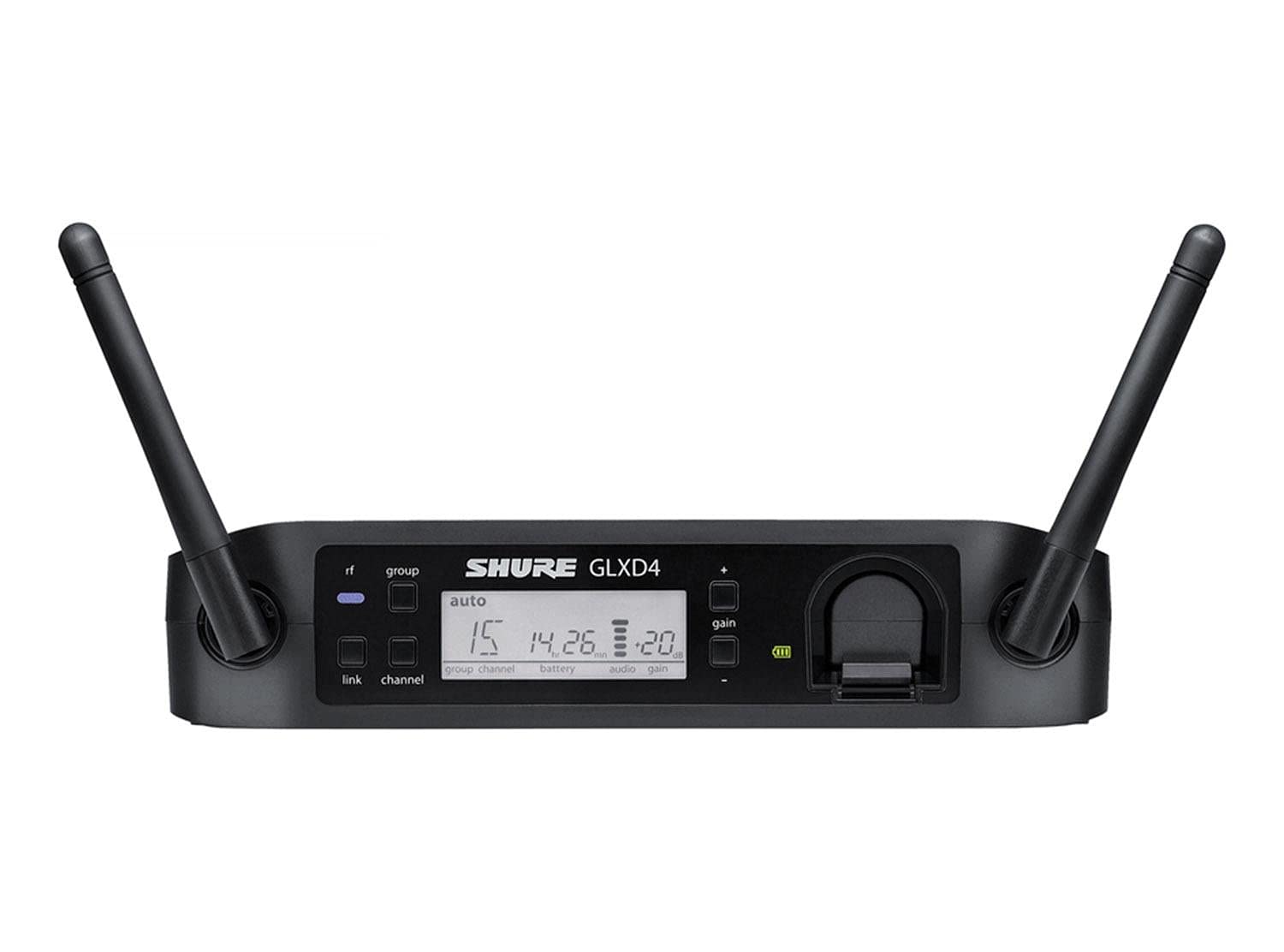 Shure GLXD24/B87A Microphone System with GLXD4 Receiver and GLXD2 Handheld Transmitter with BETA 87A Vocal Mic Capsule