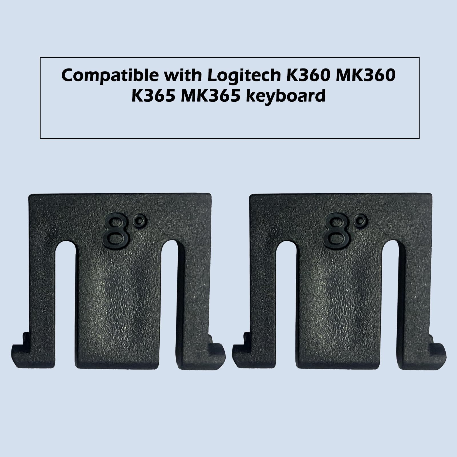 2PC Keyboard Feet Replacement Parts Compatible with Logitech Wireless Keyboard K360 MK360 Feet Holder