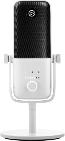 Elgato Wave:3 White – Premium Studio Quality USB Condenser Microphone for Streaming, Podcast, Gaming and Home Office, Free Mixer Software, Anti-Distortion, Plug ’n Play, for Mac, PC (Renewed)