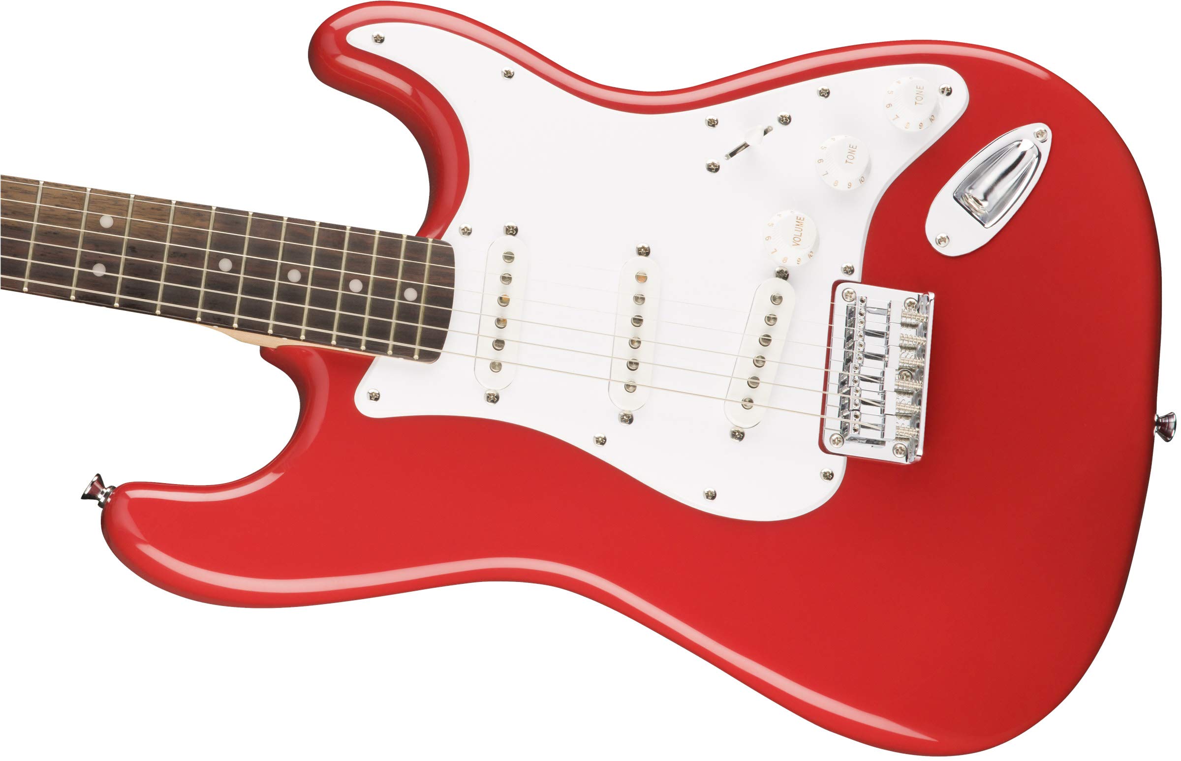 Fender Squier Bullet Stratocaster HT – Fiesta Red Bundle with Frontman 10G Amplifier, Gig Bag, Instrument Cable, Strap, Picks, and Austin Bazaar Instructional DVD