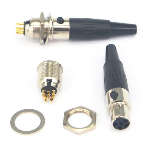 onelinkmore Mini XLR 5 Pin TA5F Female + TA5M Male Connector 2 Sets