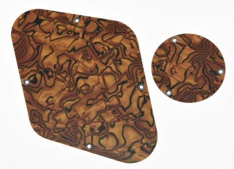 KAISH Tiger Stripe LP Rear Control Plate Switch Plate LP Cavity Cover for USA Les Paul