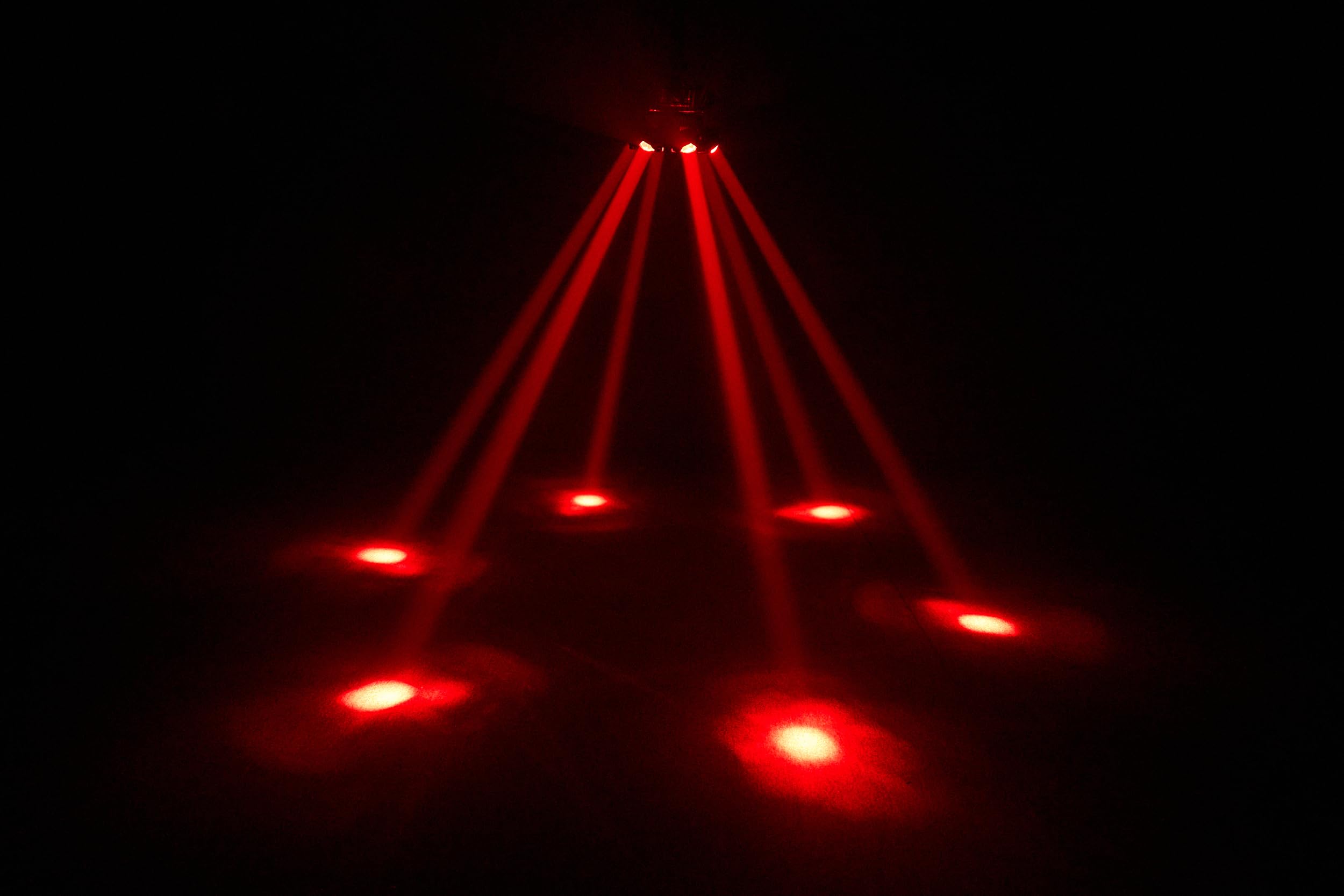 Dj Lights for Parties Moving Head 6-Arm with Remote Control RGBW LED DJ Stage Lights Professional Disco Light DMX512 & Sound Activated Rotating Light for Wedding Live House KTV Bar & Club Christmas