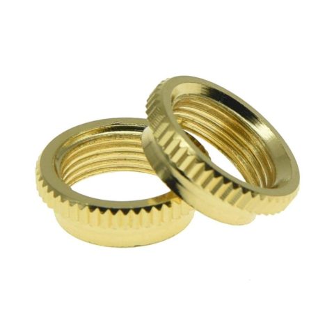 KAISH 2* Brass Metric M12 Guitar Toggle Switch Deep Recessed Nut for Epiphone Les Paul/Import Toggle Switches Gold