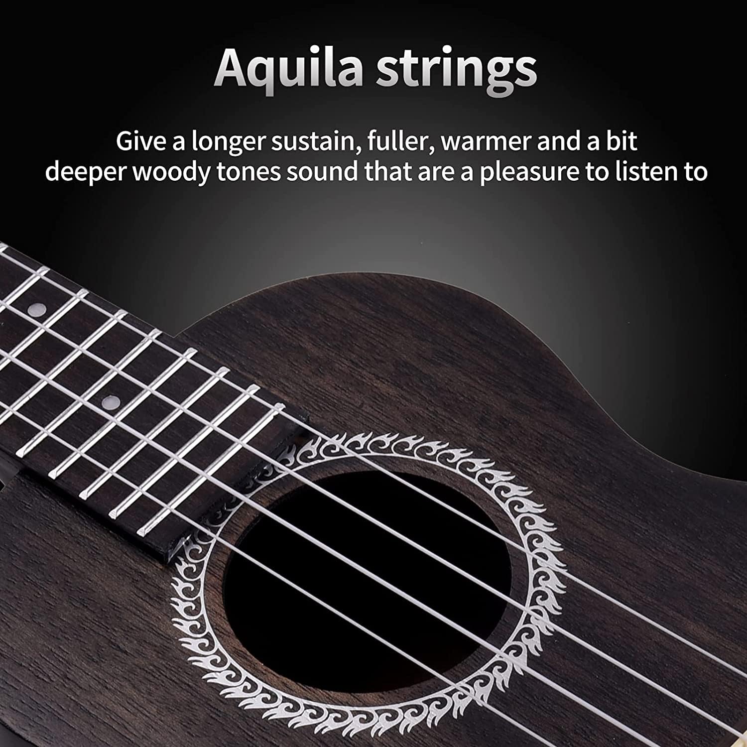 ADM Ukulele Beginner Kit Mahogany Hawaiian Wood Ukelele Bundle Ukalalee Set with Uke Free Starter Lessons for kids Students and Adults, Yellow Brown (Red Wine, 23 inch)