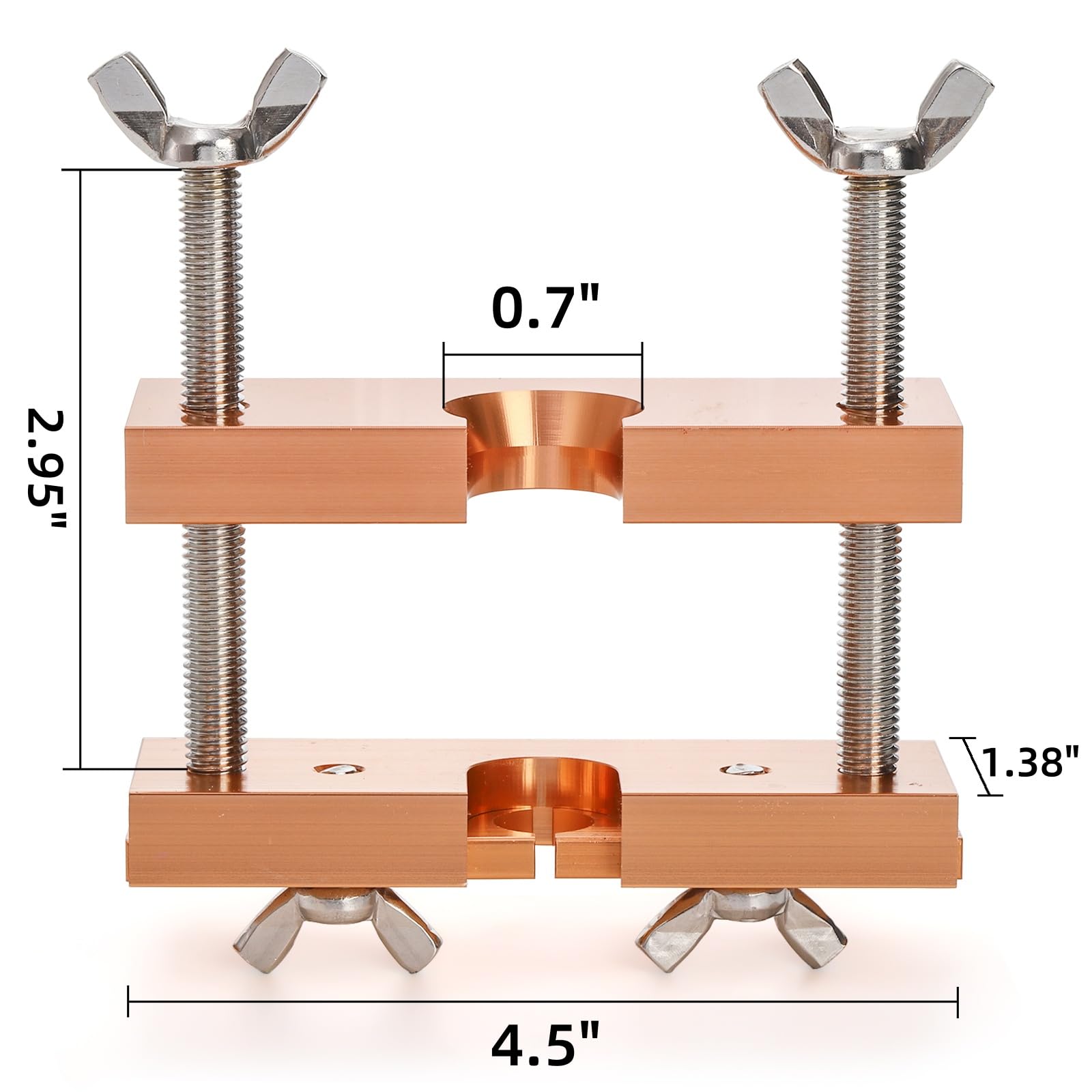 Noamus Trumpet Mouthpiece Puller Tool, Adjustable Rose Gold Mouthpiece Remover, Professional Aluminium Trombone Horn Repair Tools for Brass Wind Instruments Trombone Horn Care