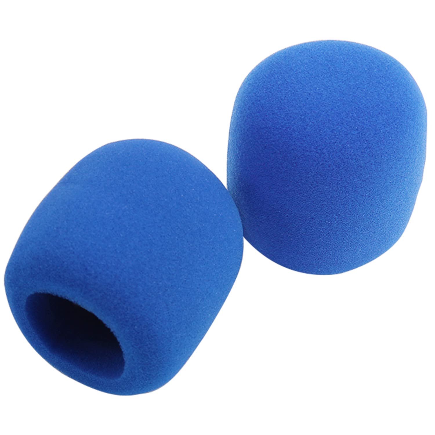 Fielect 2Pcs Microphone Cover Sponge Foam Mic Cover Handheld Microphone Windscreen Shield Protection Micro Foam Filter Black for KTV Broadcasting