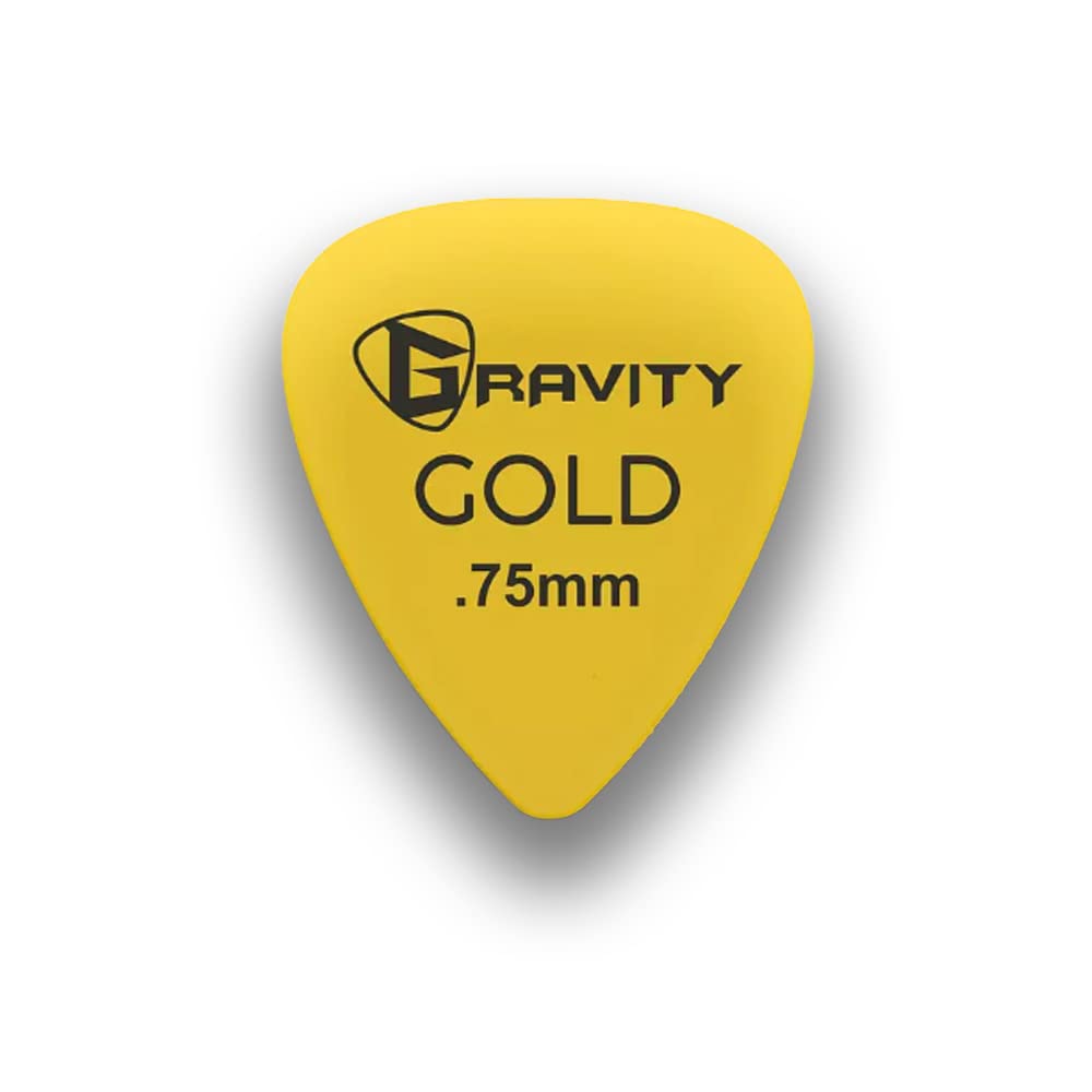 Gravity Gold Series Guitar Picks – Perfect For Beginners & Professionals – Pack of 4