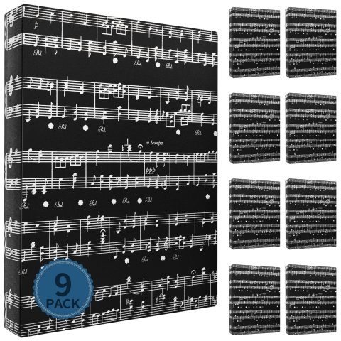 Sheet Music Folder Bulk 9Pack(Staff Notation, 9p)