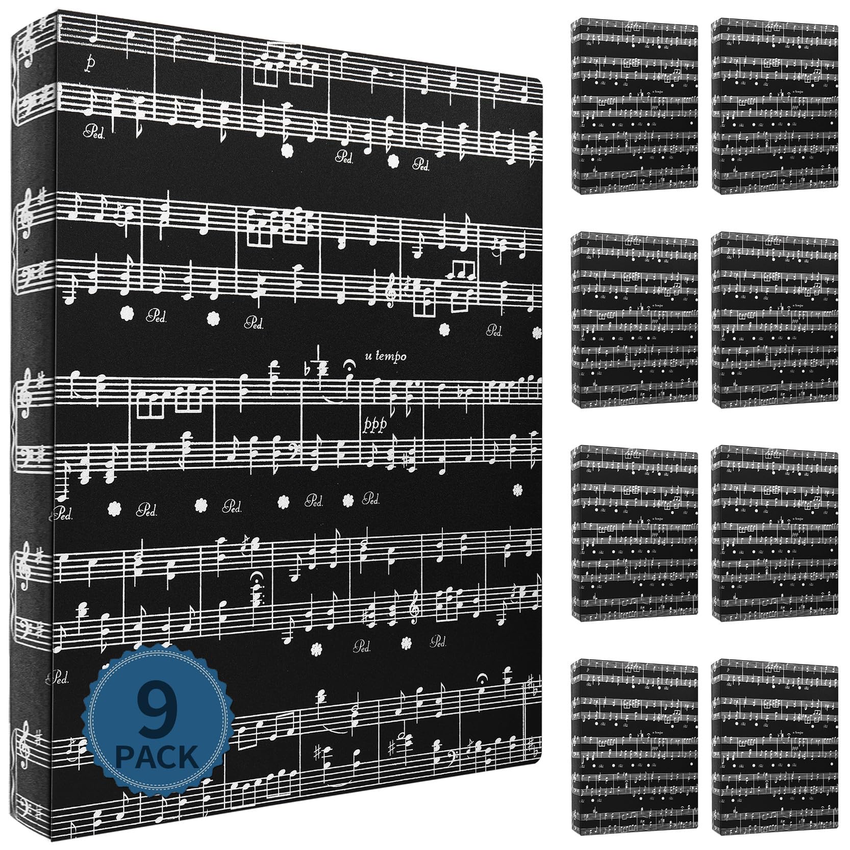 Sheet Music Folder Bulk 9Pack(Staff Notation, 9p)